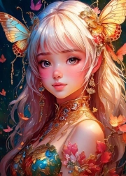 Puzzle BLUEBIRD Motylia dziewczyna 300 elementów