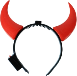 Świecące diabelskie rogi na opasce