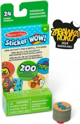 Sticker Wow wkład wymienny + mini książeczka – dinozaury