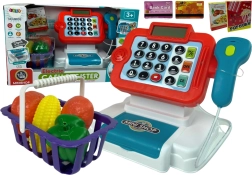 Kasa Dziecięca z kalkulatorem i koszykiem na warzywa