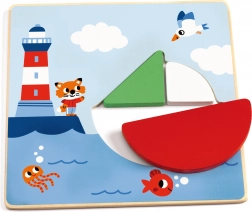 Drewniana edukacyjna gra Tangramini dla dzieci