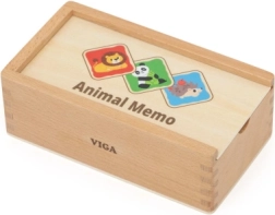 Drewniana gra memory ze zwierzętami Viga