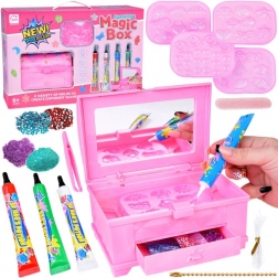 Kreatywny zestaw do tworzenia biżuterii z magicznymi żelami