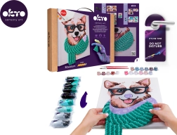 Okto malowanie po numerach i modelowanie 3D – obraz Fashion Corgi 30 × 40 cm