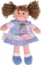 Materiałowa lalka Sarah od Bigjigs Toys 28 cm