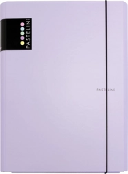 3-skrzydełkowe teczki laminowane z gumką Pastelini – Fioletowa