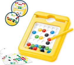 Tablica z kolorowymi magnesami