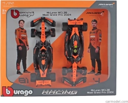 Bburago 1:43 McLaren MCL38 2024 – zestaw podwójny Norris i Piastri