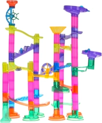 Konstrukcja – tor kulkowy 105 elementów z świecącymi kulkami