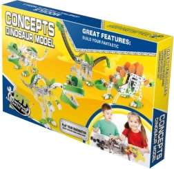 Metalowa konstrukcyjna układanka tyranozaur 140 szt.