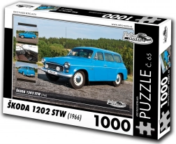 Puzzle RETRO-AUTA Škoda 1202 STW 1000 elementów