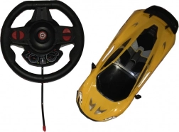 Auto RC 1:16 z kierownicą sterującą, światła i dźwięki (27 MHz, 20 km/h)