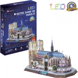 Świecące puzzle 3D Katedra Notre-Dame 149 elementów
