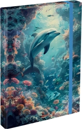 Teczka na szkolne zeszyty A4 Delfin