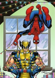 Puzzle Spiderman i Wolverine 1000 elementów Trefl Premium Plus