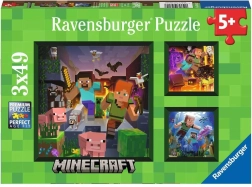 Puzzle Ravensburger Minecraft Biomy 3x49 szt.