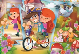 Clementoni puzzle Myszka Gigio z przyjaciółmi MAXI 60 elementów