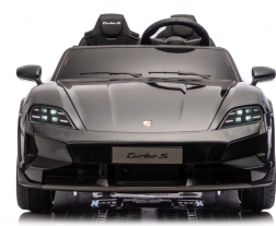 Dziecięcy elektryczny samochód PORSCHE Taycan Turbo S, czarny