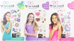 Tymczasowe tatuaże dla dziewczynek – zestaw 75 wzorów