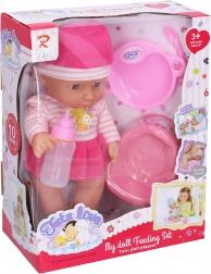 lalka niemowlę 30 cm siusia z dźwiękami i akcesoriami