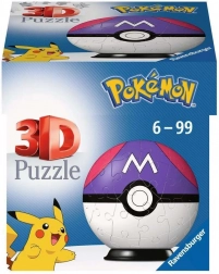 3D Puzzle Pokémon Master Ball od Ravensburger - 54 elementów