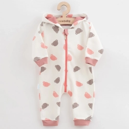 Niemowlęcy dresowy kombinezon New Baby Little One różowy