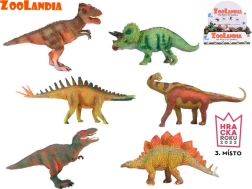 Zoolandia figurki dinozaurów 15–18 cm, zestaw 6 gatunków