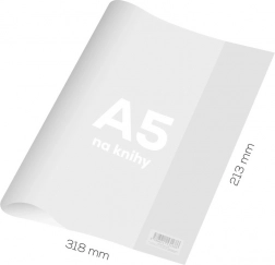 okładka na książkę A5 z PVC, przezroczysta, gruba