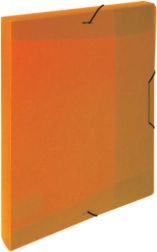 Pudło z gumką A5 Opaline pomarańczowe