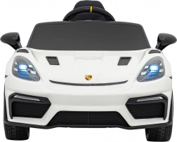 Dziecięcy elektryczny samochód Porsche 718 Spyder RS z panelem MP4 – Biały