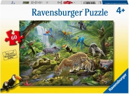 Ravensburger puzzle Zwierzęta lasu deszczowego 60 elementów