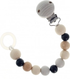 Hess klips na smoczek naturalny czarny