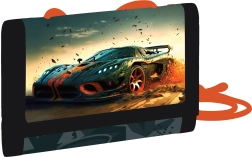 Dziecięcy tekstylny portfel z motywem auta