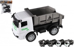 Zestaw samochodzików budowlanych z napędem ciernym