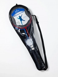 zestaw do badmintona dla 2 osób SUNSPORT – 2 rakiety i lotki