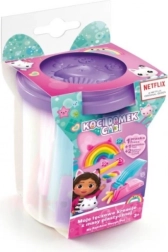 Zestaw z ciastoliną GABIN KOCI DOMEK Moje tęczowe kreacje – fioletowy kubeczek