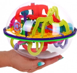 Magiczna kula 3D z labiryntem dla dzieci 6+, 299 poziomów – gra logiczna i zręcznościowa