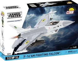 Klocki COBI F-16 AM Fighting Falcon – ukraińskie malowanie, skala 1:48 (500 elementów)