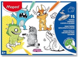 Magiczne kolorowanki różowe MAPED A4, 15 arkuszy
