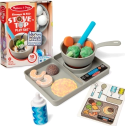 Zestaw do gotowania ze zmieniającymi kolory elementami MELISSA & DOUG Simmer & Stir, 19 części
