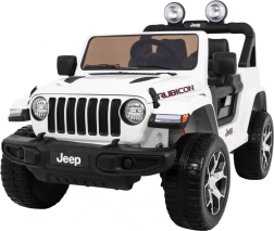 Dziecięcy samochód elektryczny JEEP WRANGLER RUBICON z pilotem – biały