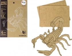 Drewniane puzzle 3D skorpion – edukacyjna układanka, 35 elementów