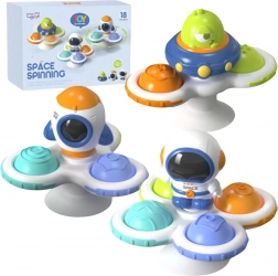 woopie baby kosmiczny spinner pop-it – zabawka sensoryczna, wymienne 3 szt.