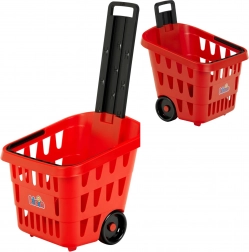 Czerwony dziecięcy wózek zakupowy THEO KLEIN