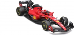 metalowy model BBurago 1:24 Ferrari SF-23 Charles Leclerc w ochronnym boksie
