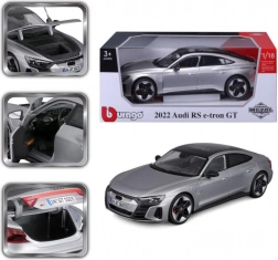 Metalowy model BBURAGO 1:18 AUDI RS e-tron GT – srebrny