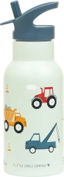 A Little Lovely Company stalowa butelka na napoje 500 ml – Pojazdy