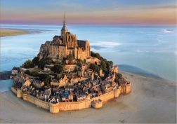 Puzzle Mont Saint Michel z powietrza 1000 kawałków