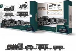 Dymiący zestaw pociągowy z efektami i regulowaną trasą 135 × 75 cm