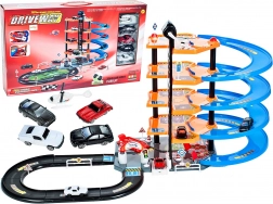 Garaż parkingowy z torem drogowym i autkami